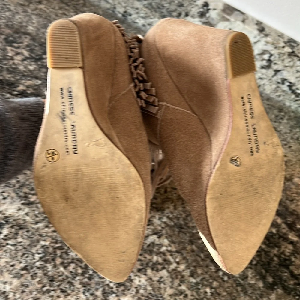 Chinese Laundry Fringe Booties